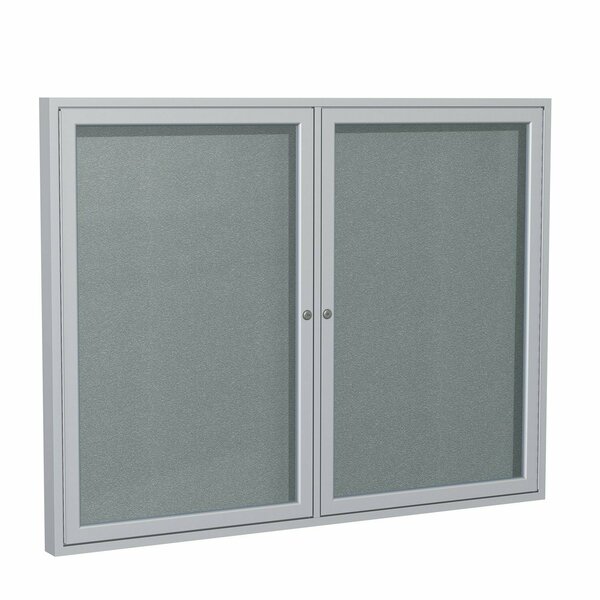 Ghent Enclosed Vinyl Bulletin Board 36x48", Satin PA23648VX-199